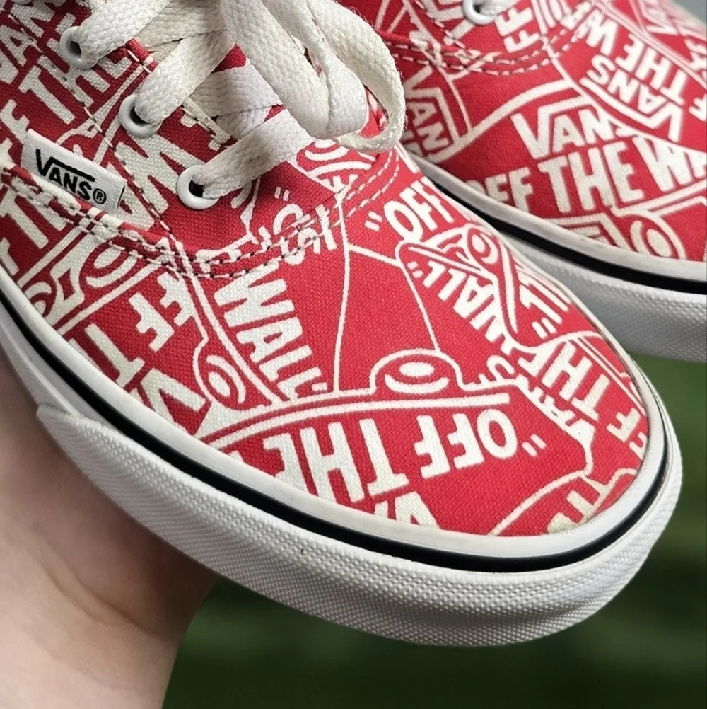 Vans | All Over Logo laced cotton canvas casual skate sneakers \ youth \ unisex